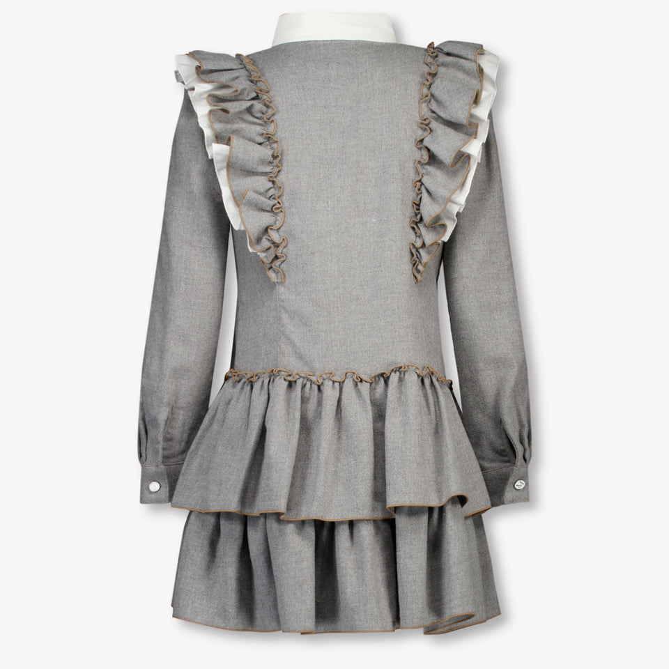 Monnalisa Kids Girls Dress Gray