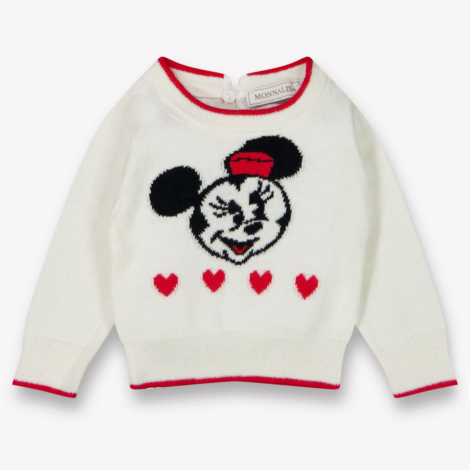 MonnaLisa Baby Mädchen Pullover Grauweiß