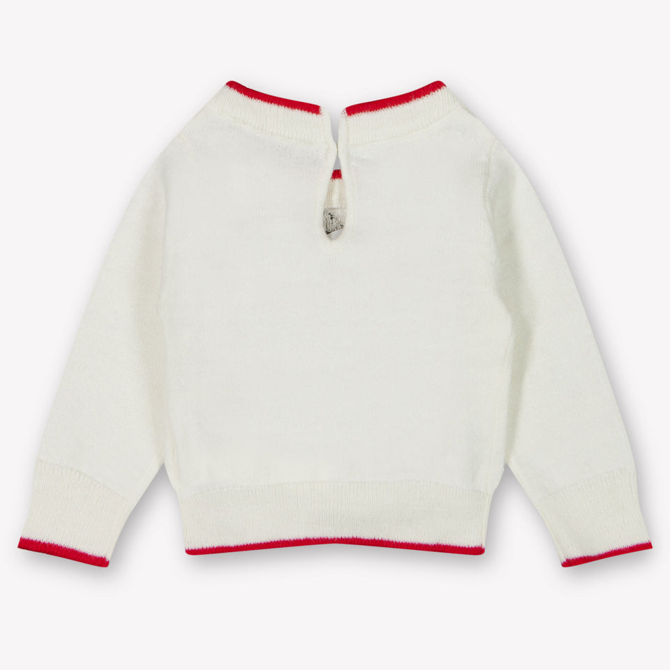 MonnaLisa Baby Mädchen Pullover Grauweiß