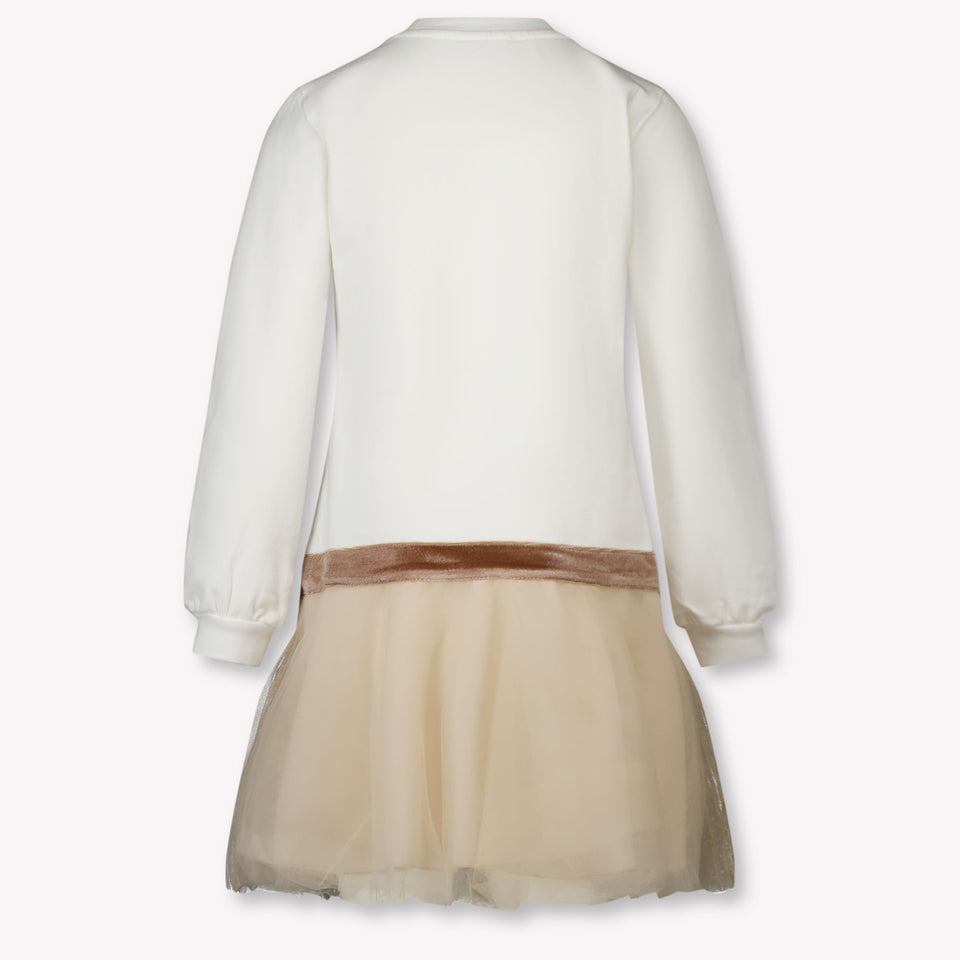 MonnaLisa Kinder Mädchen Kleid Beige