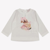 MonnaLisa Baby Mädchen T-Shirt Grauweiß