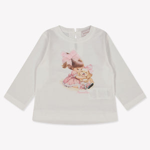 MonnaLisa Baby Mädchen T-Shirt Grauweiß