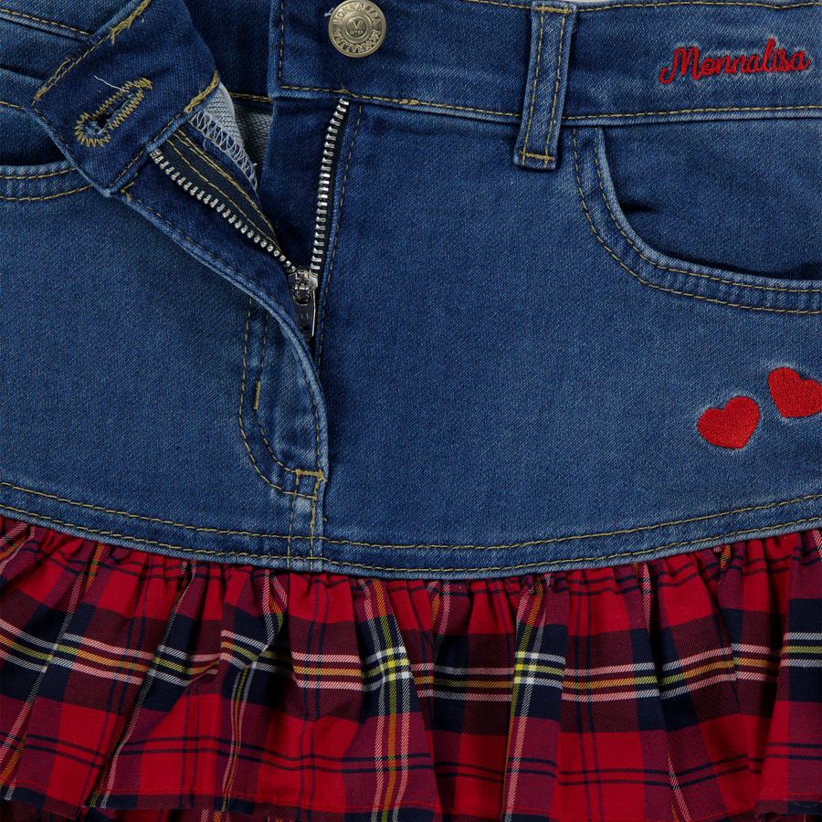 MonnaLisa Enfant Filles Jupe en jean