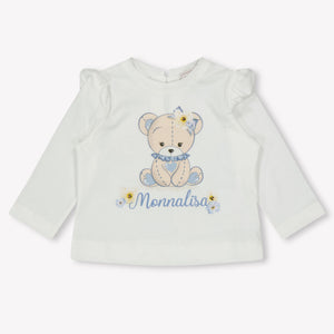 MonnaLisa Bebé Chicas Camiseta en Blanco Roto