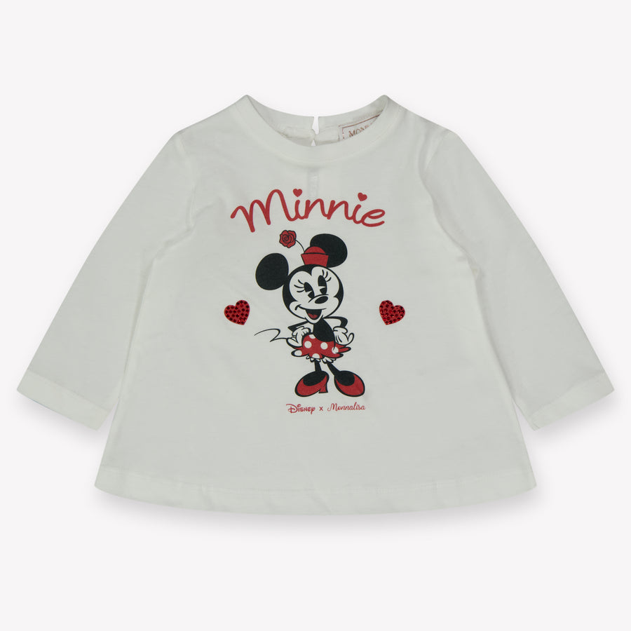 MonnaLisa Baby Mädchen T-Shirt in Off-White