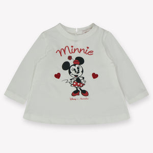 MonnaLisa Bébé Filles T-shirt en blanc
