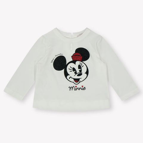 Monnalisa Baby Girls T-Shirt  Offwhite