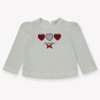 MonnaLisa Bébé Filles T-shirt en blanc