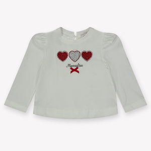 MonnaLisa Bébé Filles T-shirt en blanc