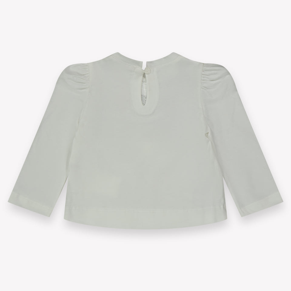 MonnaLisa Bebé Chicas Camiseta en Blanco Roto