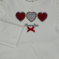 MonnaLisa Bébé Filles T-shirt en blanc