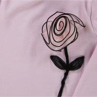 MonnaLisa Enfant Filles T-shirt Rose Léger