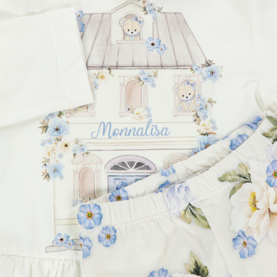 Monnalisa Baby Girls Set  Light Blue