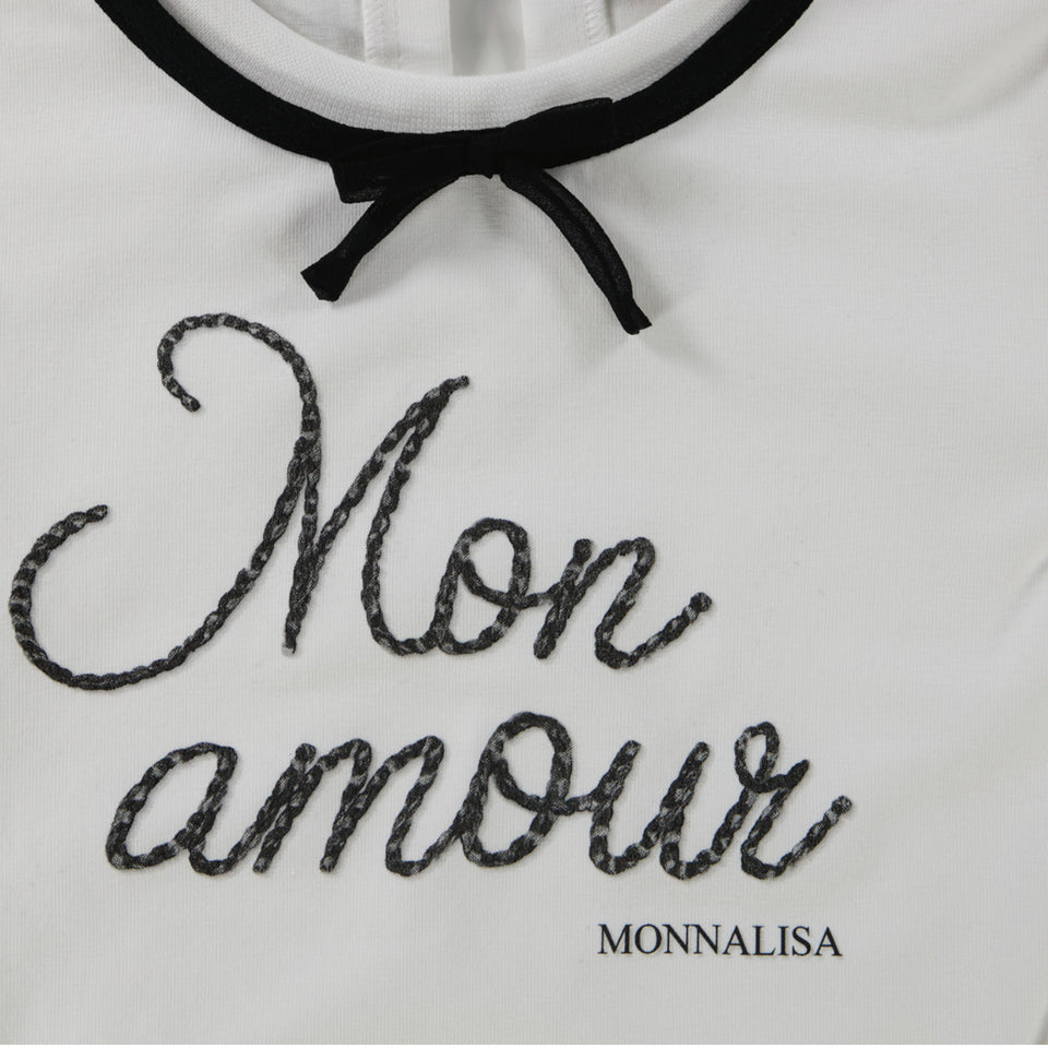 Monnalisa Kids Girls  T-Shirt Offwhite
