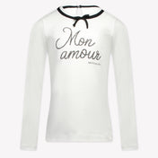 Monnalisa Kids Girls  T-Shirt Offwhite