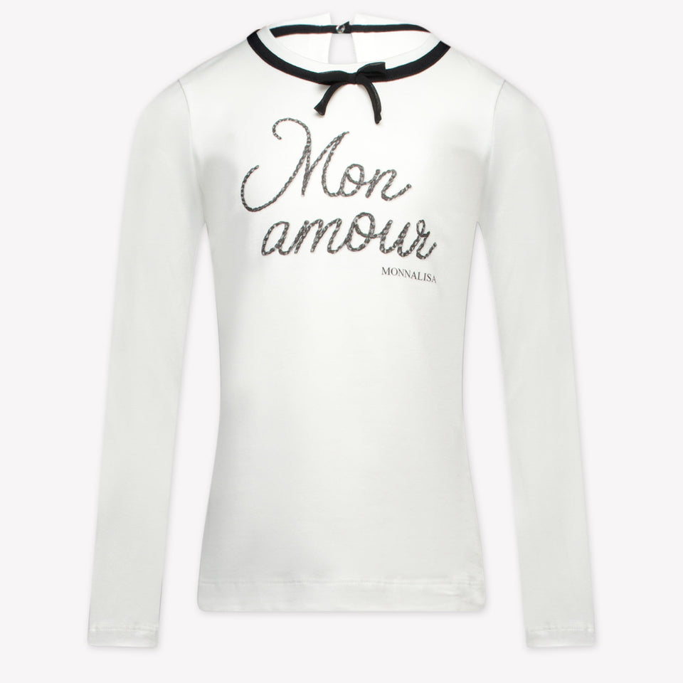Monnalisa Kids Girls  T-Shirt Offwhite