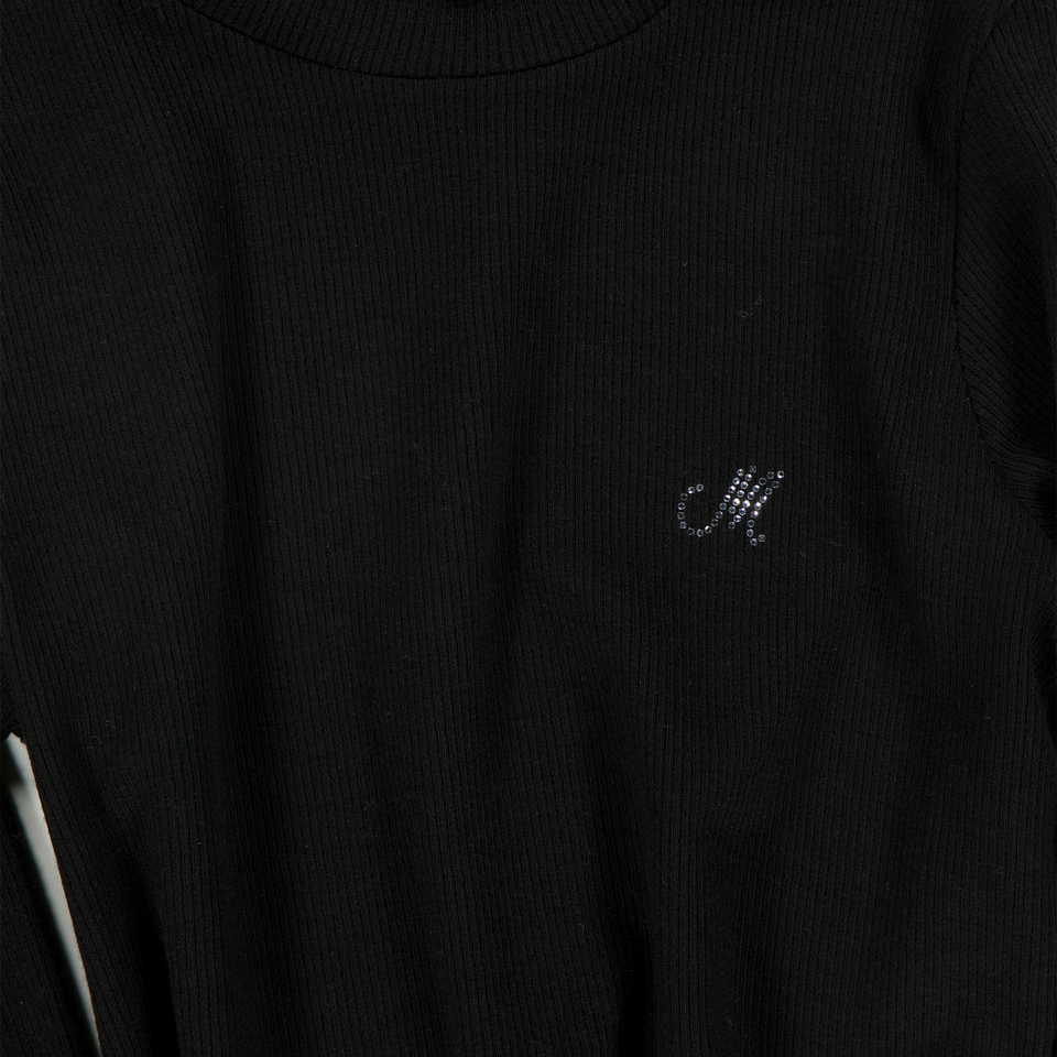 Monnalisa Kids Girls  T-Shirt Black