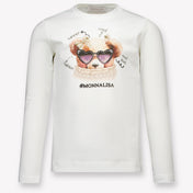 Monnalisa Kids Girls  T-Shirt Offwhite