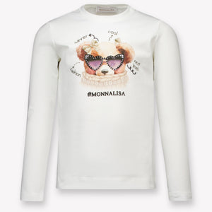 MonnaLisa Enfant Filles T-shirt en blanc
