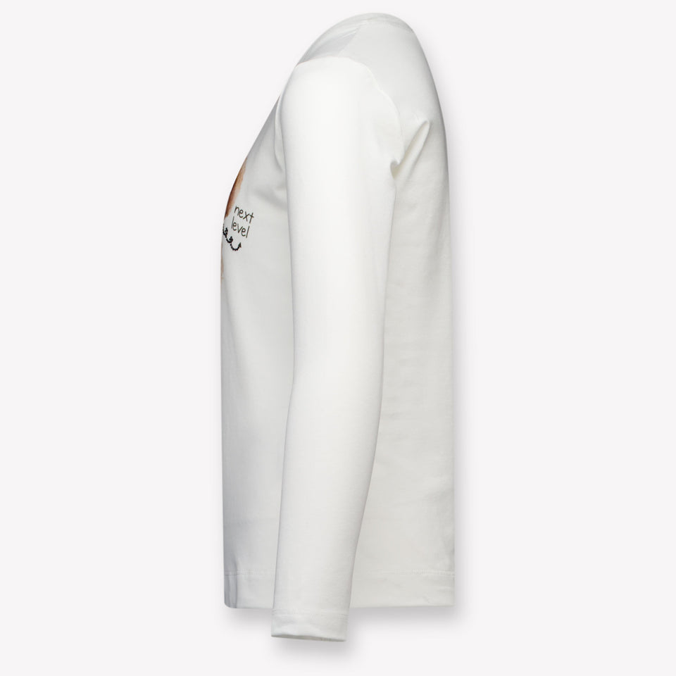 Monnalisa Kids Girls  T-Shirt Offwhite