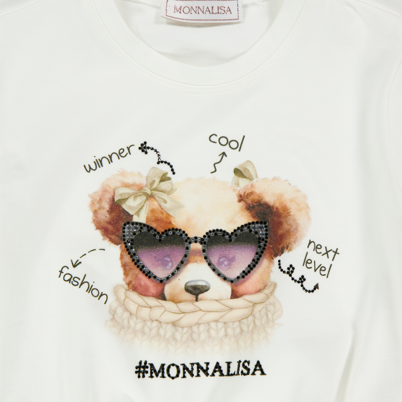 MonnaLisa Enfant Filles T-shirt en blanc