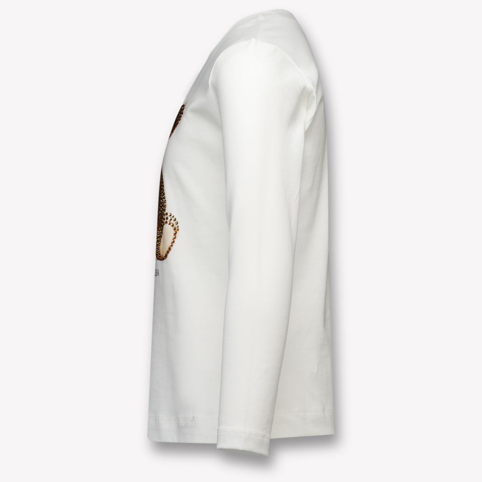 Monnalisa Kids Girls  T-Shirt Offwhite