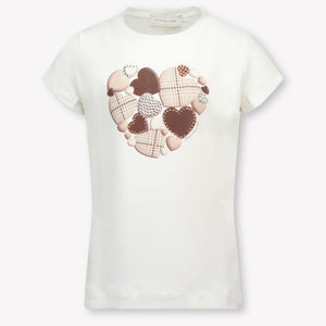 MonnaLisa Enfant Filles T-shirt en blanc