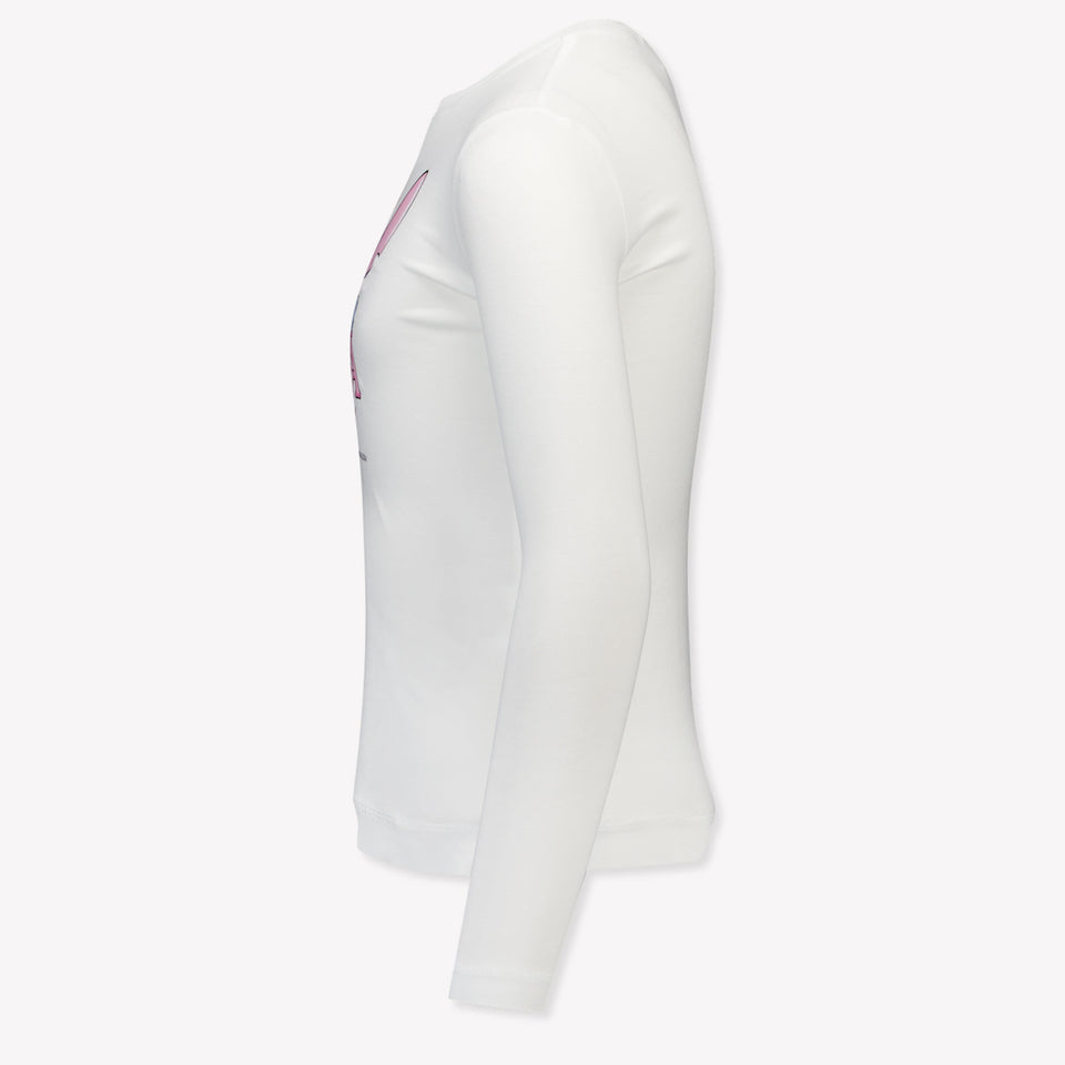 MonnaLisa Kinder Meisjes T-Shirt in Off White