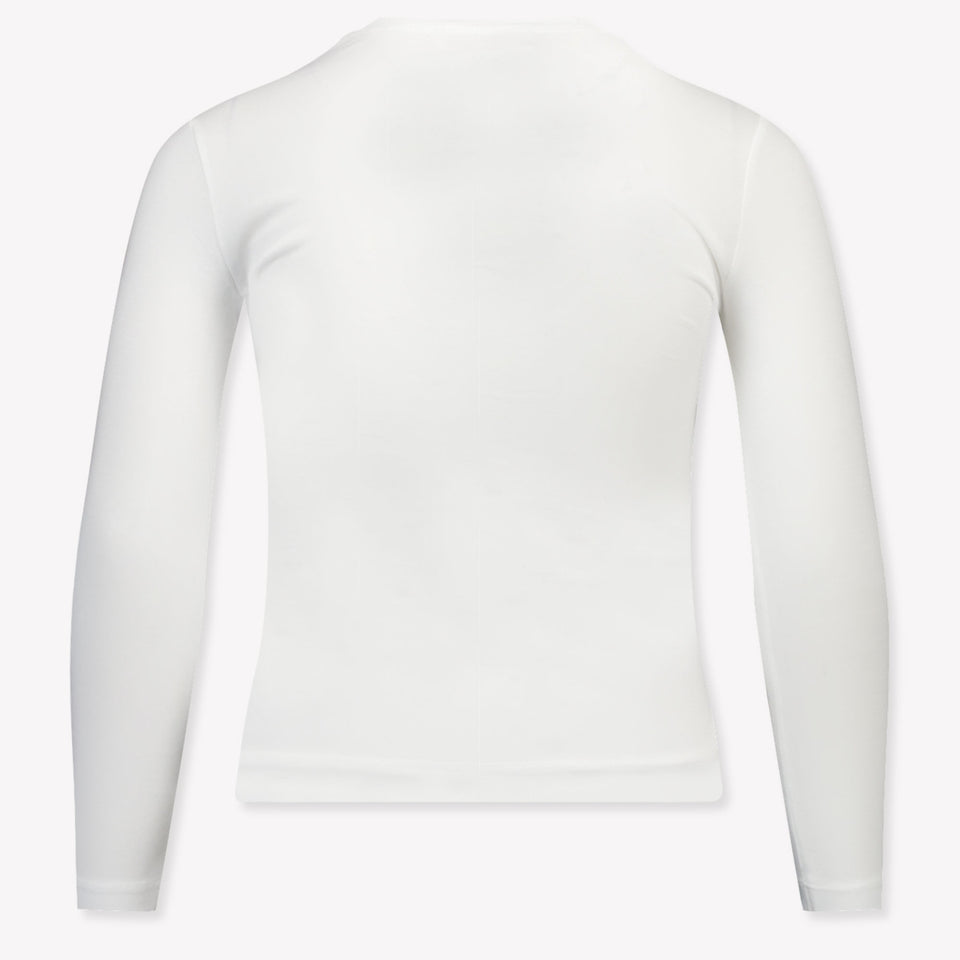 MonnaLisa Kinder Meisjes T-Shirt in Off White