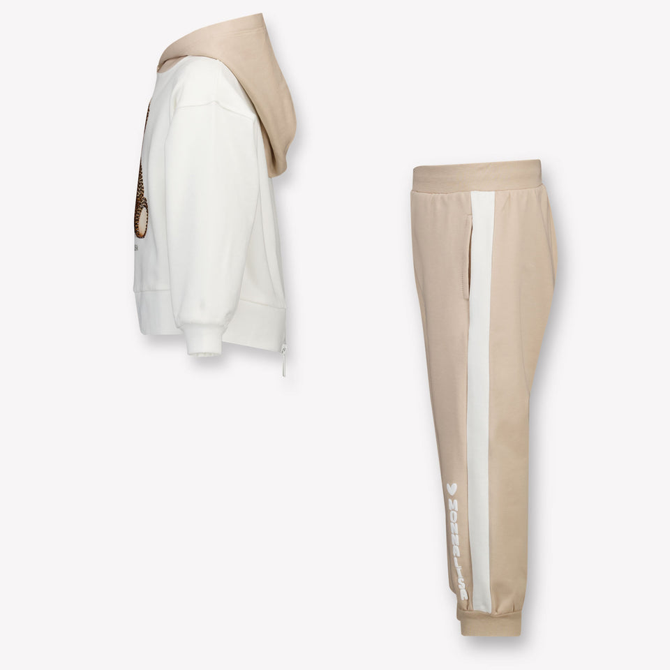 MonnaLisa Kinder Meisjes Joggingpak in Beige