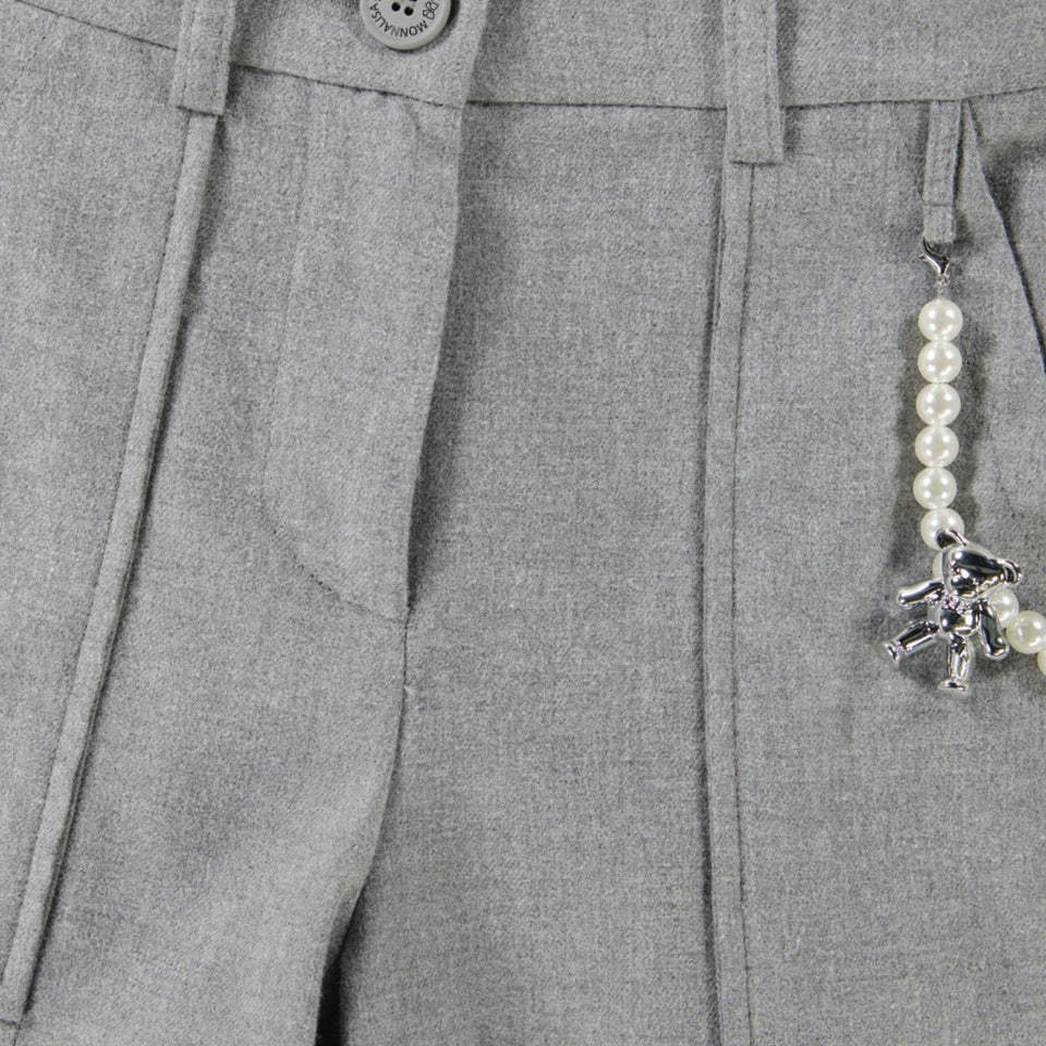 MonnaLisa Kinder Mädchen Hose Grau