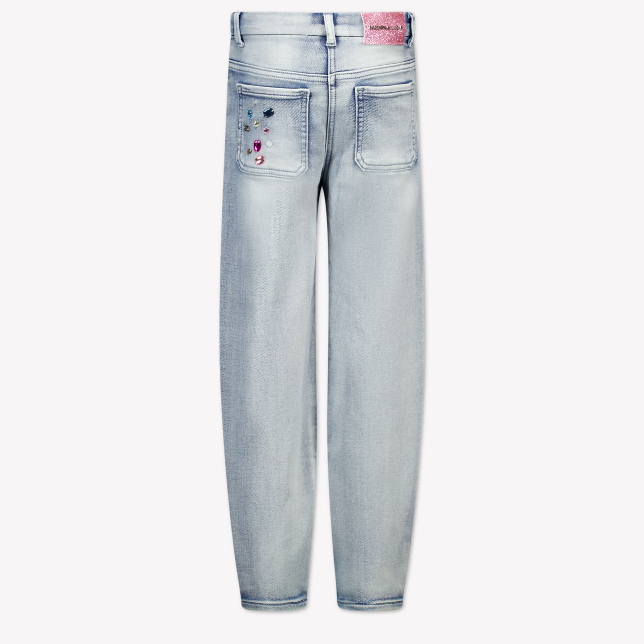 MonnaLisa Enfant Filles Jeans Bleu Clair
