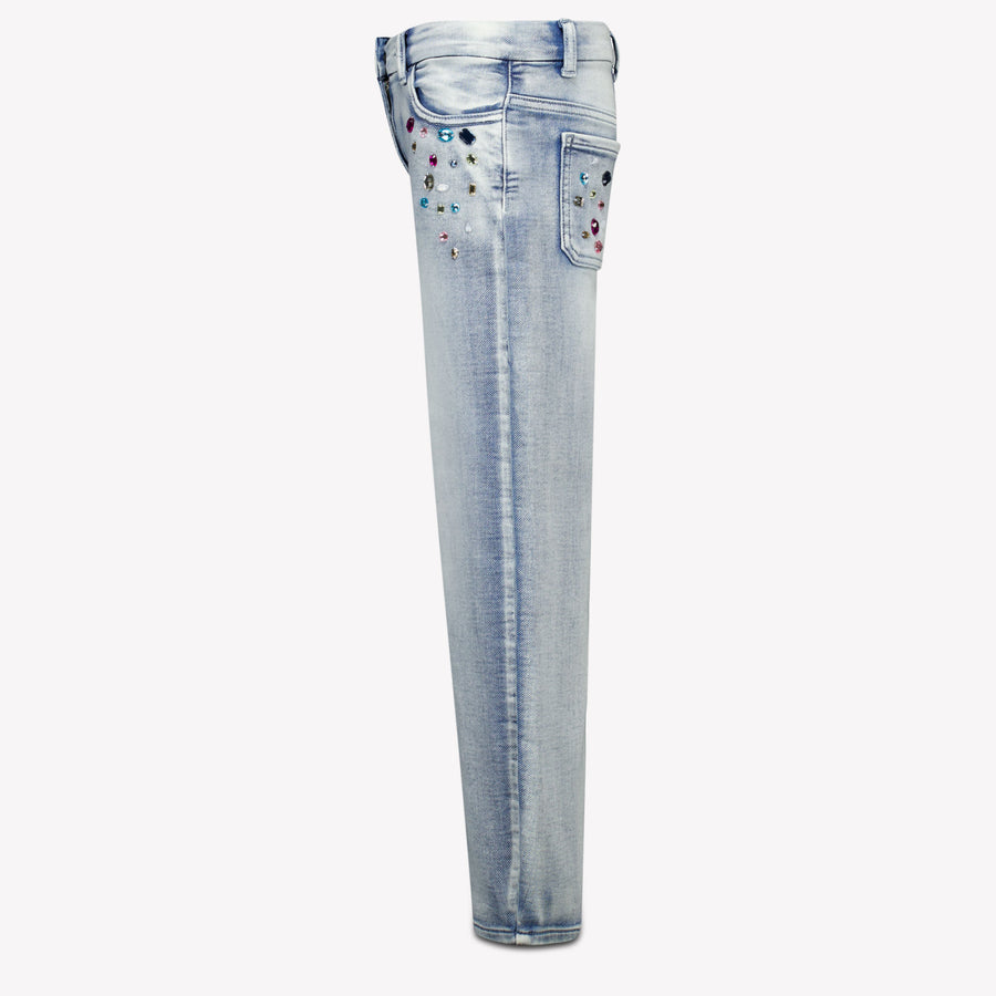 MonnaLisa Enfant Filles Jeans Bleu Clair
