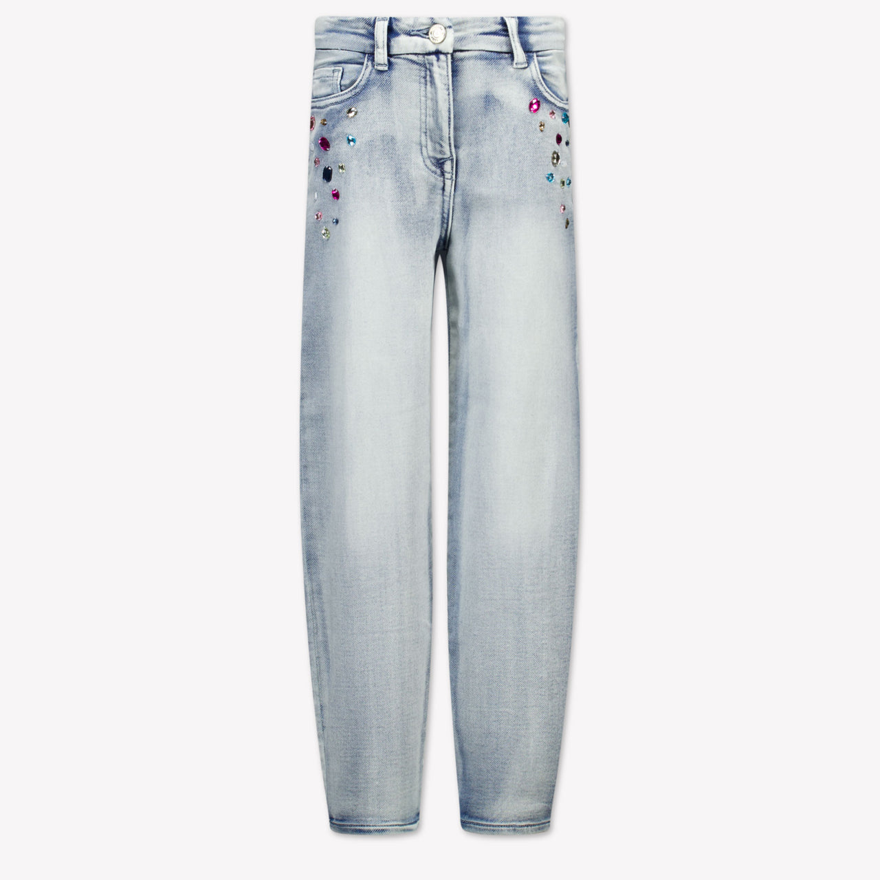 MonnaLisa Enfant Filles Jeans Bleu Clair