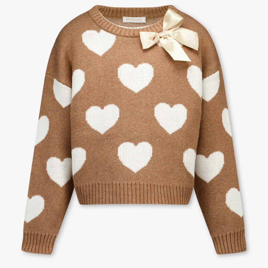 MonnaLisa Kinder Mädchen Pullover Braun