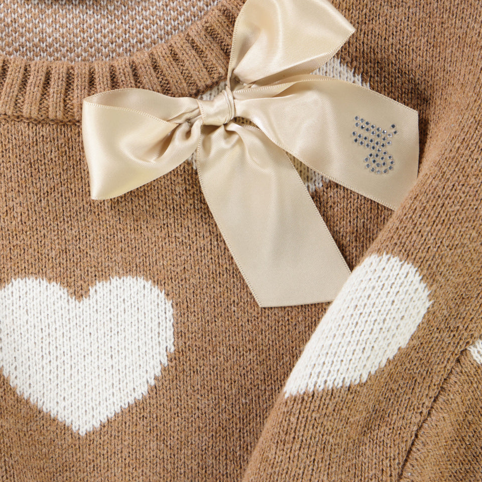 MonnaLisa Kinder Mädchen Pullover Braun