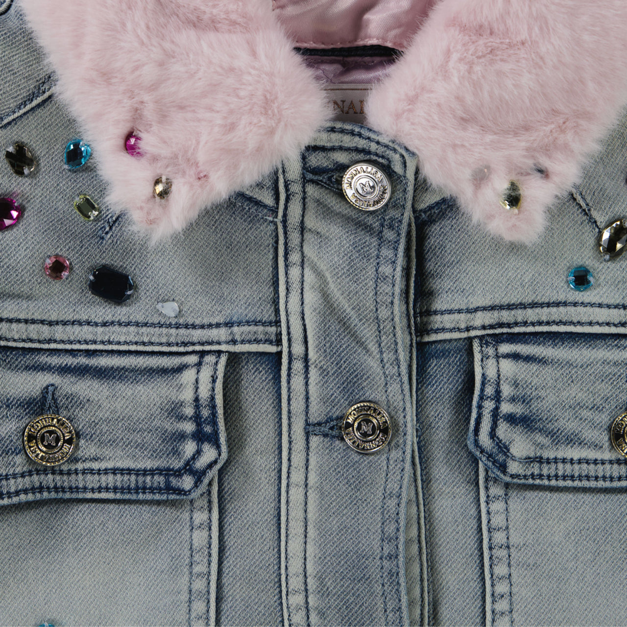 MonnaLisa Enfant Filles Vestes en jean en jean