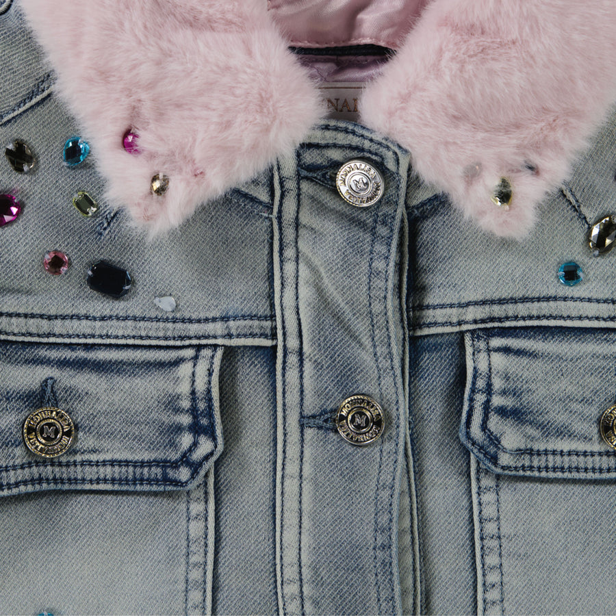 MonnaLisa Enfant Filles Vestes en jean en jean