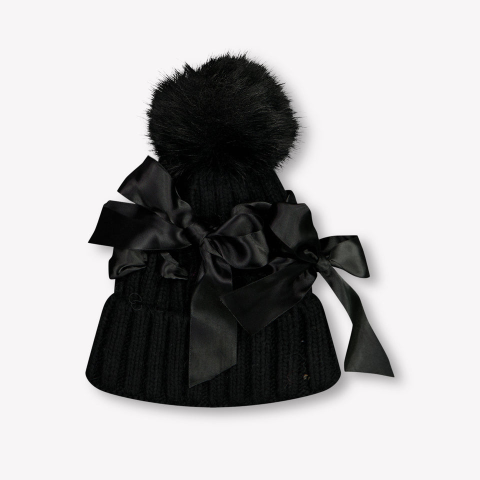 Monnalisa Kids Girls Hat Black