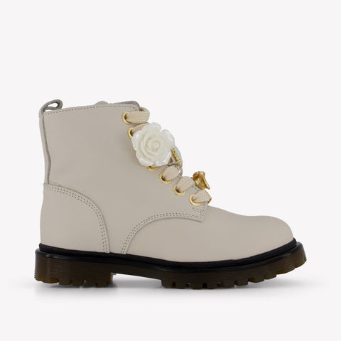 MonnaLisa Mädchen Stiefel Helles Beige