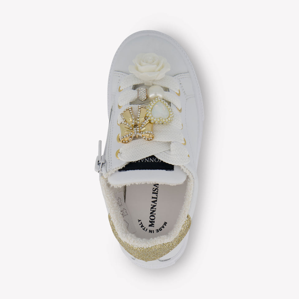 MonnaLisa Mädchen Sneakers Weiß