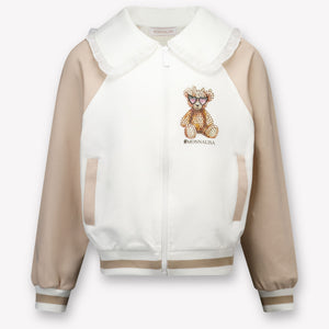 MonnaLisa Kinder Meisjes Vest in Off White