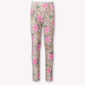 MonnaLisa Enfant Filles Leggings Rose Léger