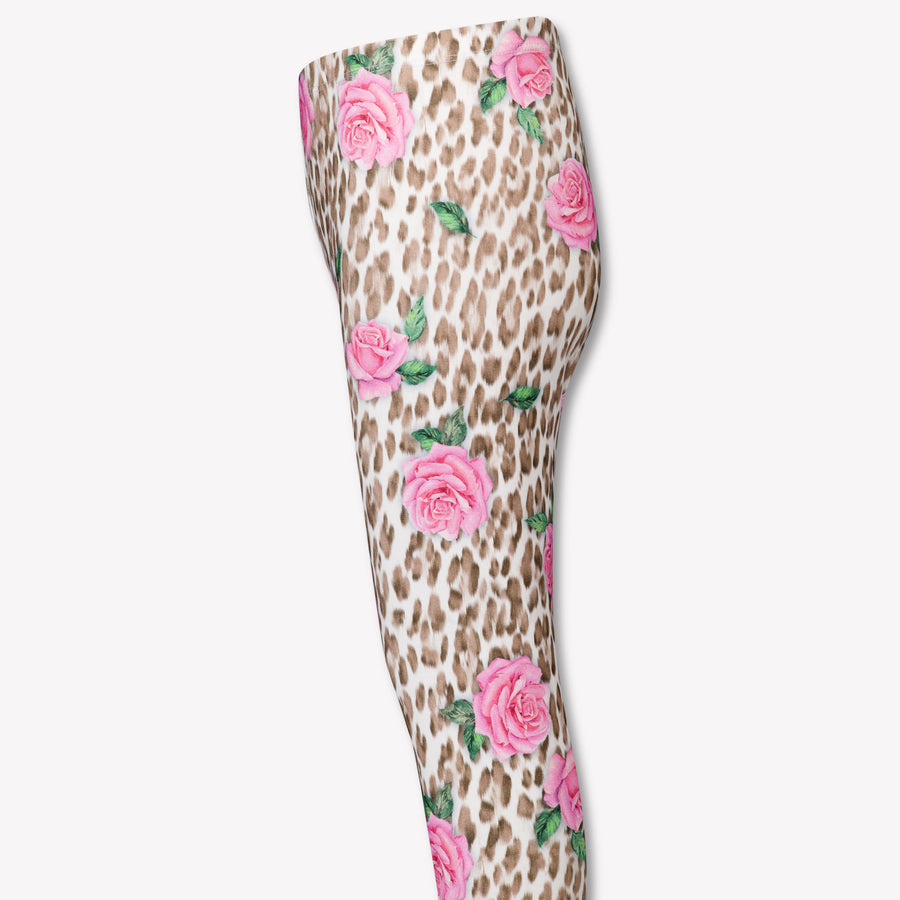 MonnaLisa Enfant Filles Leggings Rose Léger
