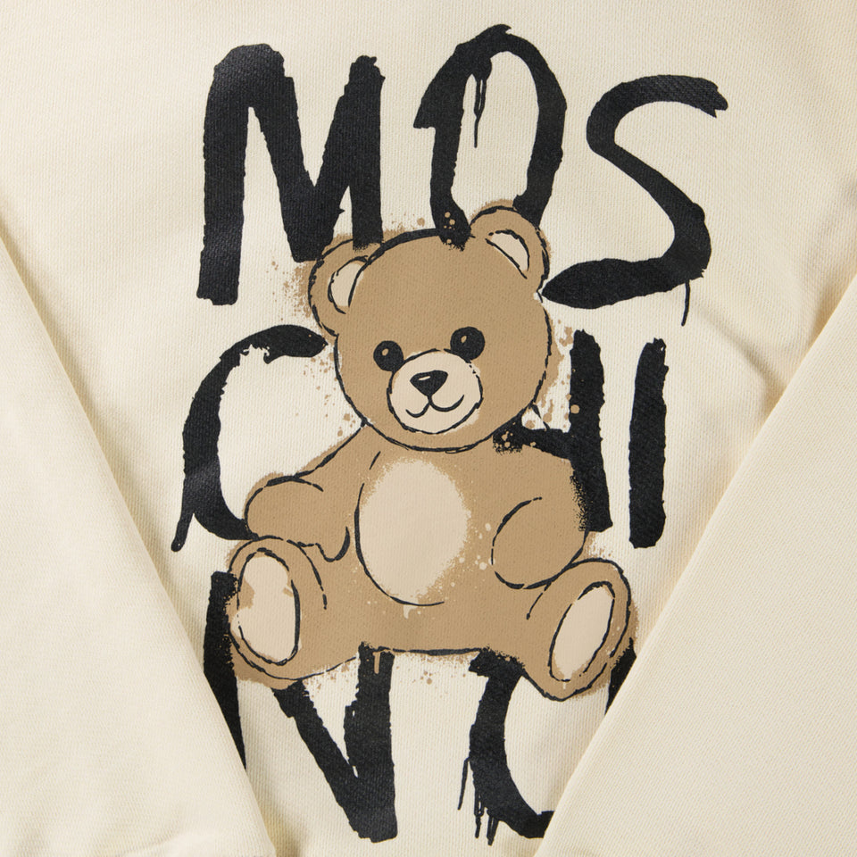 Moschino Kinder Unisex -Pullover Helles Beige