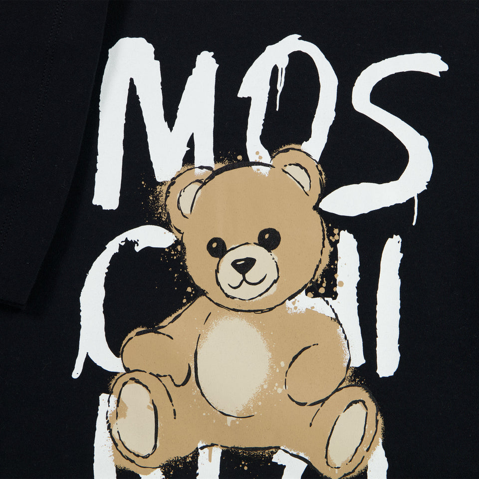 Moschino Niño Chicas Vestido Negro