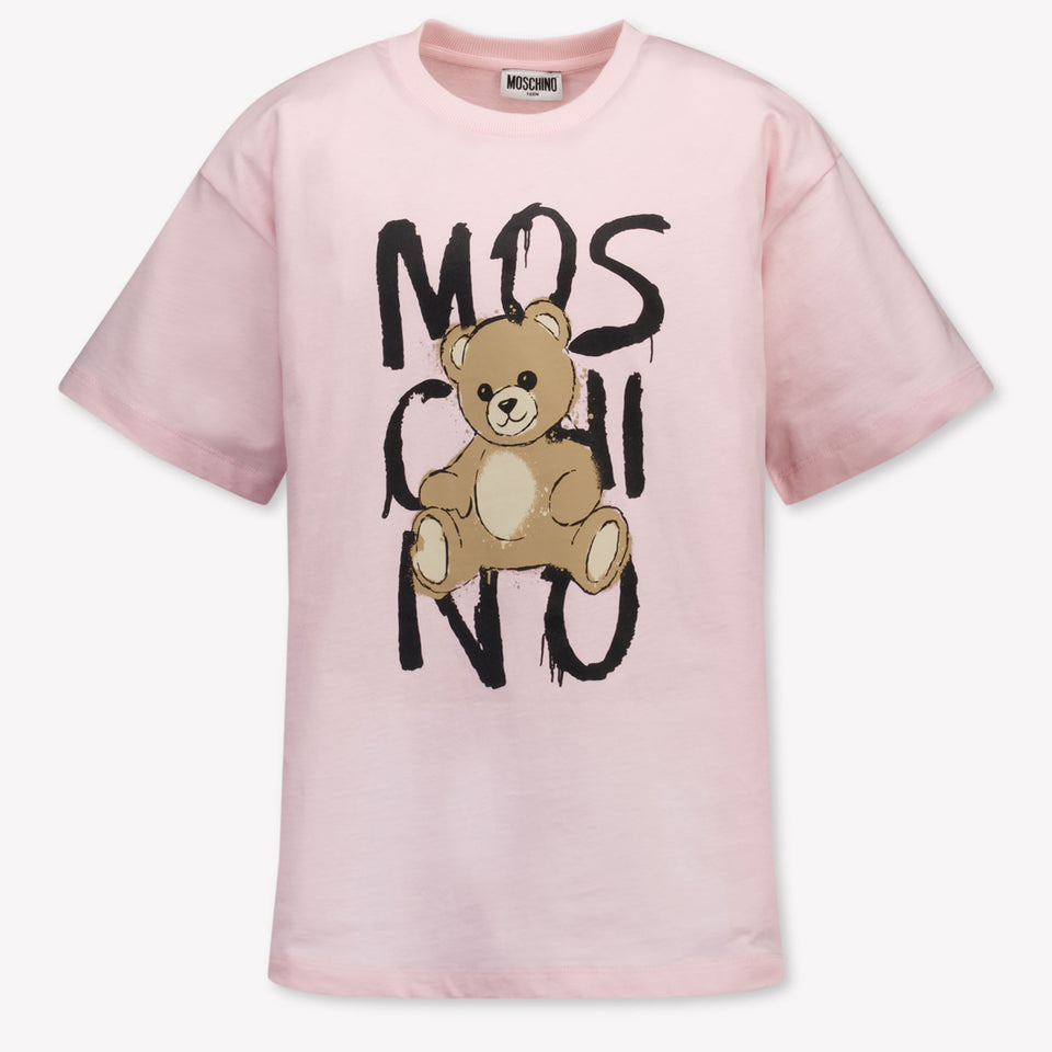 Moschino Ragazzo Unisex Maglietta dentro Rosa Chiaro