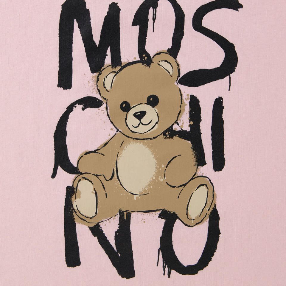 Moschino Ragazzo Unisex Maglietta dentro Rosa Chiaro