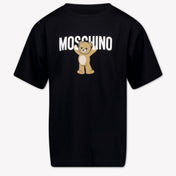 Moschino Kinder Unisex T-Shirt In Zwart