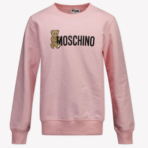 Moschino Enfant Filles Pull Rose Léger